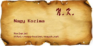 Nagy Kozima névjegykártya